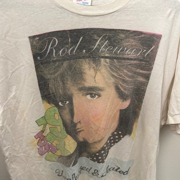 Other - Vintage 1983 Rod Stewart Unplugged & Seated Tour Tshirt, Size XL